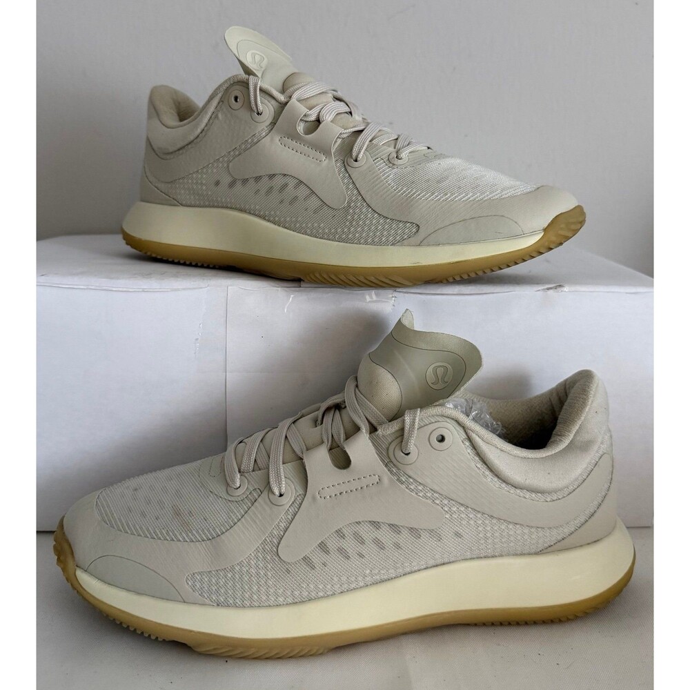Lululemon Strongfeel Training Shoes Women Size 7 Light Ivory Sneakers